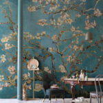 Amazing Painting Wallpaper On Livingroom 19