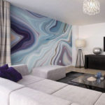 Amazing Painting Wallpaper On Livingroom 25