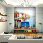 Amazing Painting Wallpaper On Livingroom 27