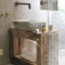 Inspiring Rustic Small Bathroom Wood Decor Design 11