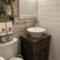 Inspiring Rustic Small Bathroom Wood Decor Design 19