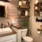 Inspiring Rustic Small Bathroom Wood Decor Design 41