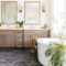Inspiring Rustic Small Bathroom Wood Decor Design 42