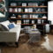 Inspiring Rustic Wooden Floor Living Room Design18