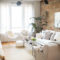 Ispiring Rustic Elegant Exposed Brick Wall Ideas Living Room14