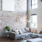 Ispiring Rustic Elegant Exposed Brick Wall Ideas Living Room35