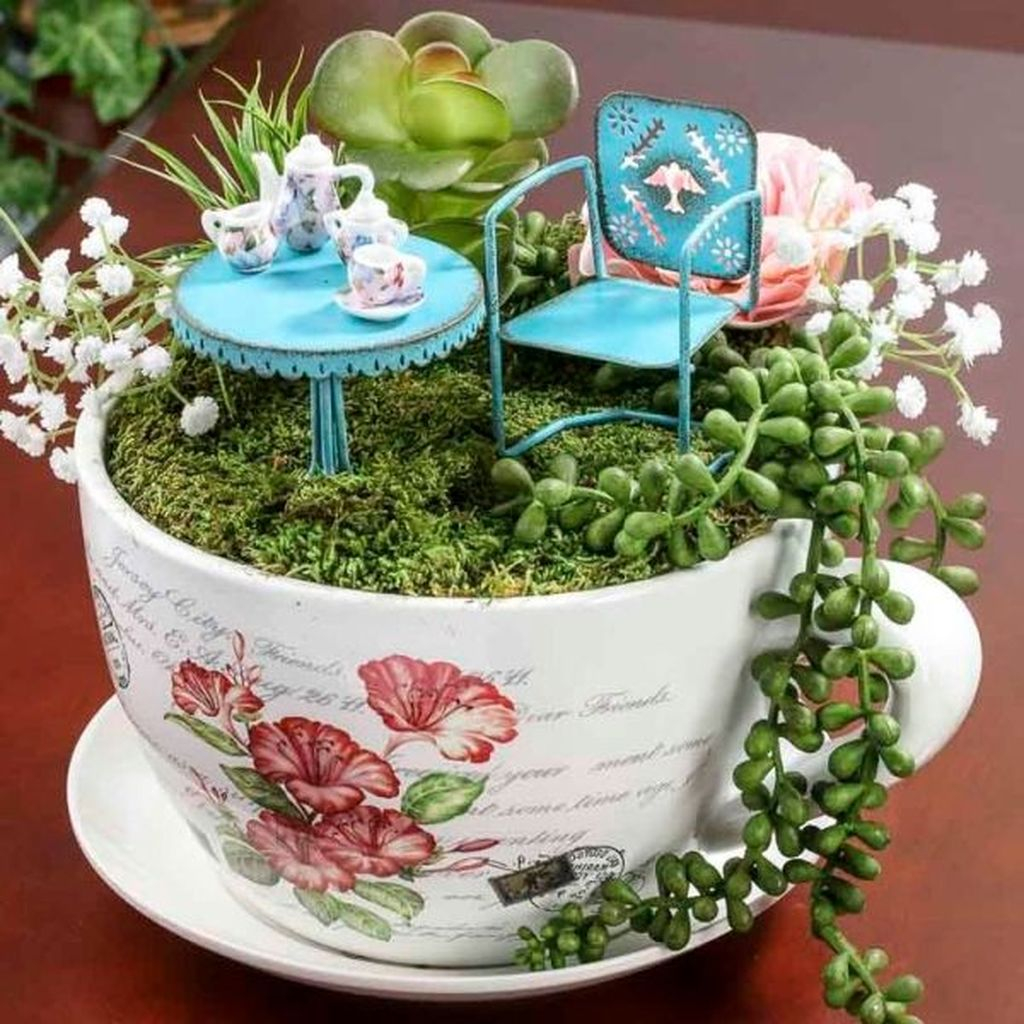 Stunning Fairy Garden Miniatures Project Ideas08