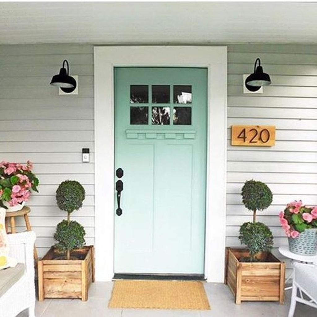 Awesome Front Door Planter Ideas37 – HOMISHOME