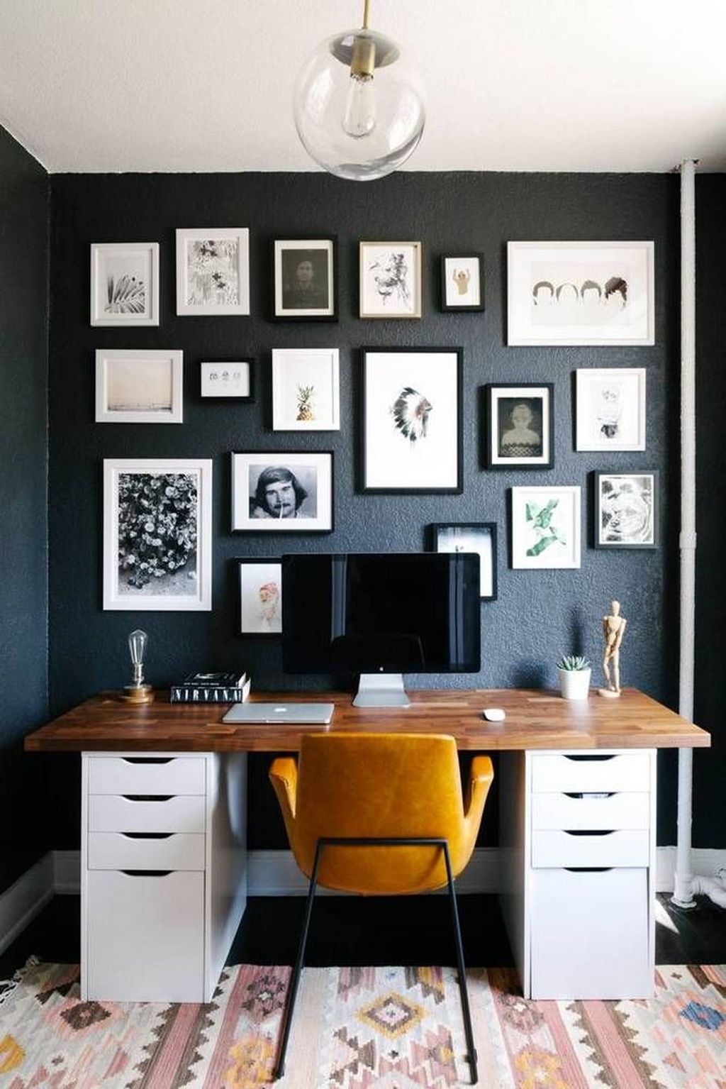 Simple Desk Workspace Design Ideas 06