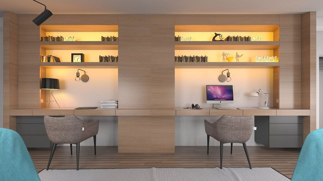 Simple Desk Workspace Design Ideas 12