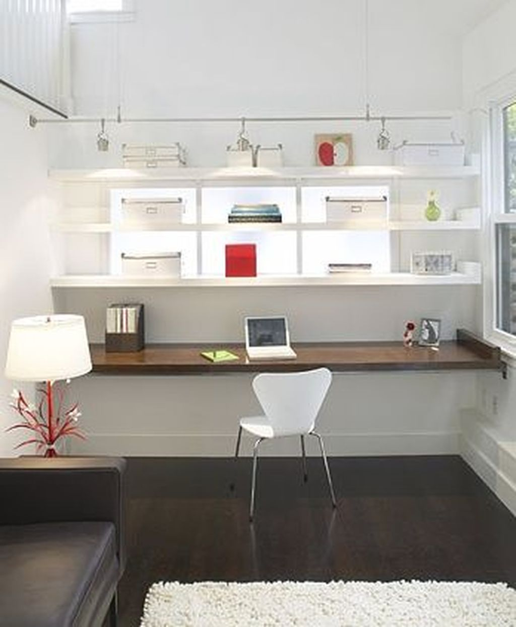 Simple Desk Workspace Design Ideas 25