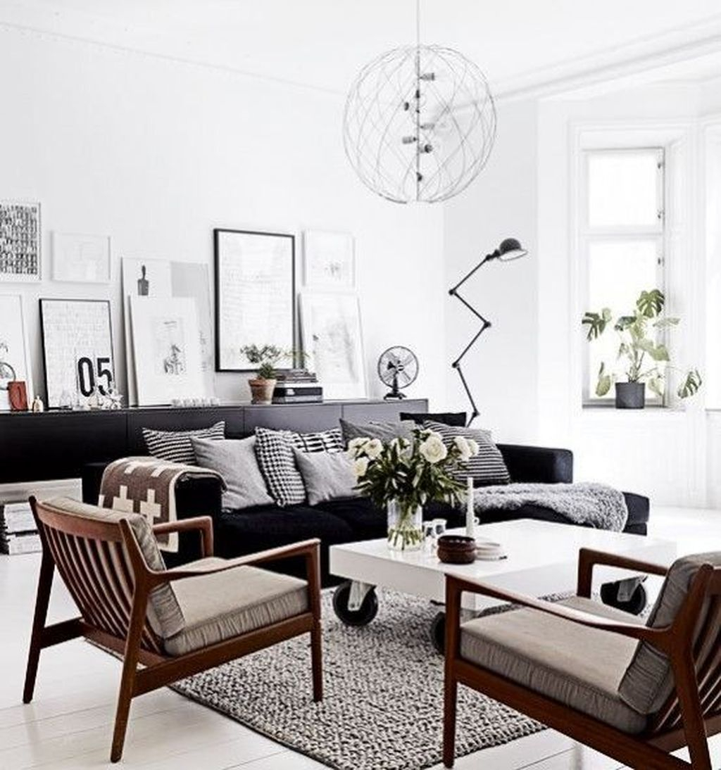 Wonderful Scandinavian Livingroom Decorations Ideas26