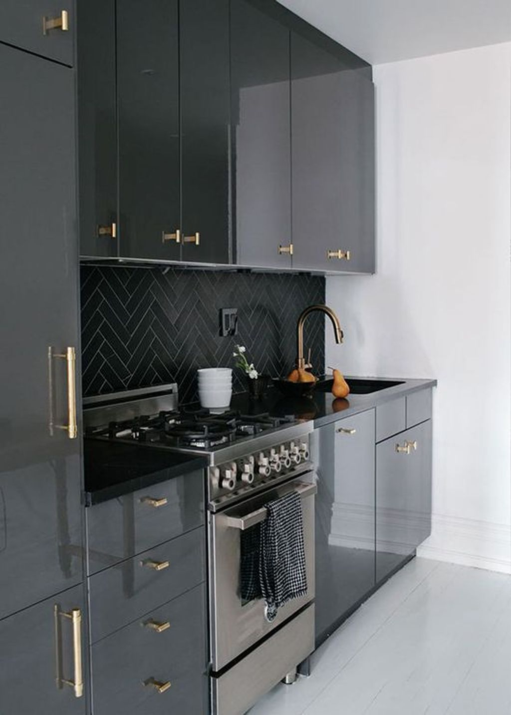 Modern Dark Grey Kitchen Design Ideas29
