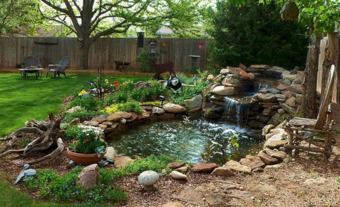 Popular Pond Garden Ideas For Beautiful Backyard39