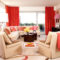 Amazing Red Apartment Living Room For Valentine01