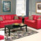 Amazing Red Apartment Living Room For Valentine12