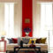 Amazing Red Apartment Living Room For Valentine13