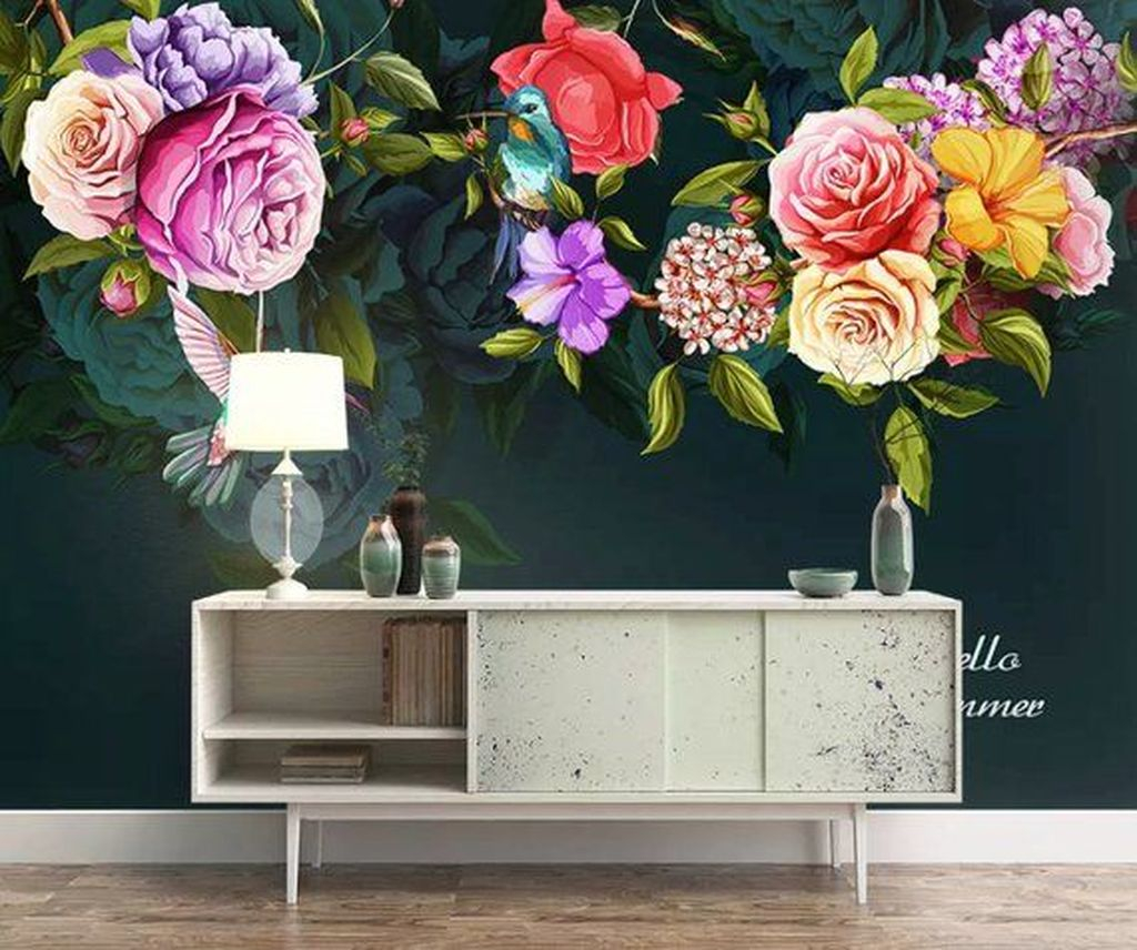 Lovely Roses Decor For Living Room23
