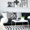 Lovely Black And White Living Room Ideas19
