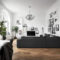 Lovely Black And White Living Room Ideas44
