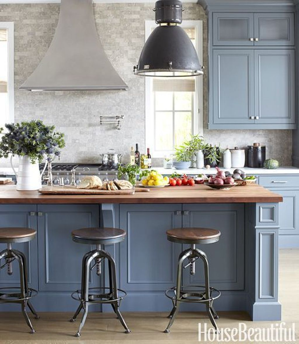 Lovely Blue Kitchen Ideas25