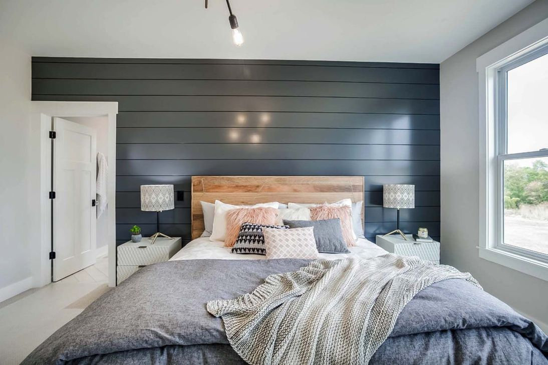 37 Modern Farmhouse Bedroom Ideas  HOMISHOME