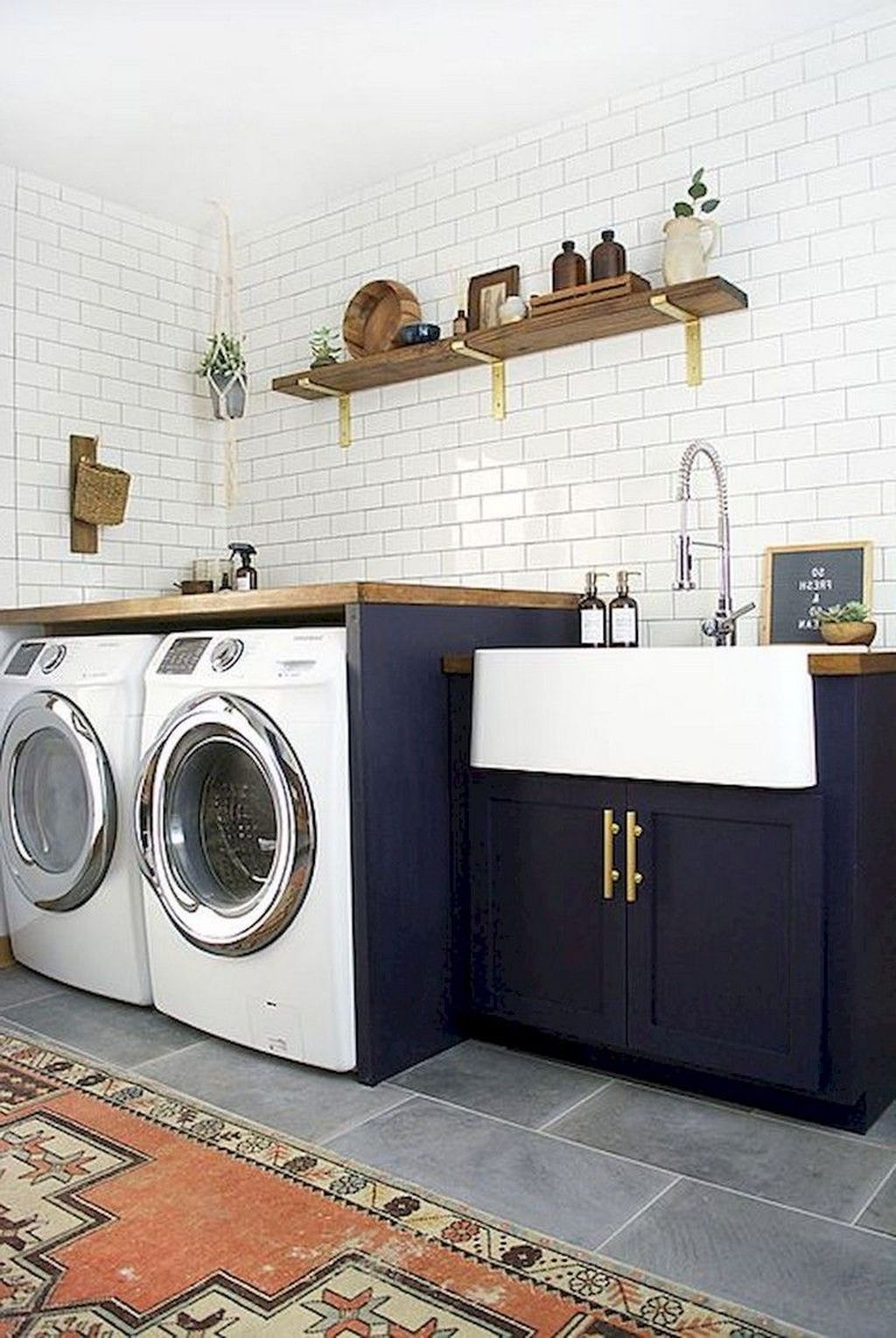 47 Beautiful Laundry Room Tile Design