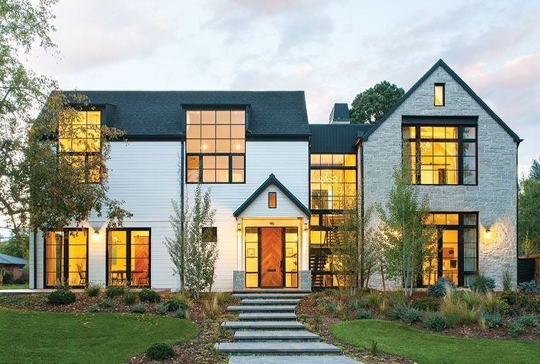 Top Modern Farmhouse Exterior Design28