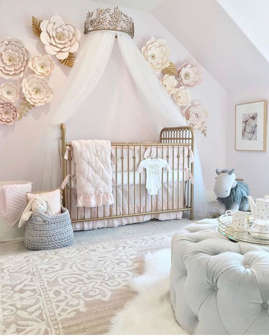41 Cute And Cozy Bedroom Decor For Baby Girl Homishome