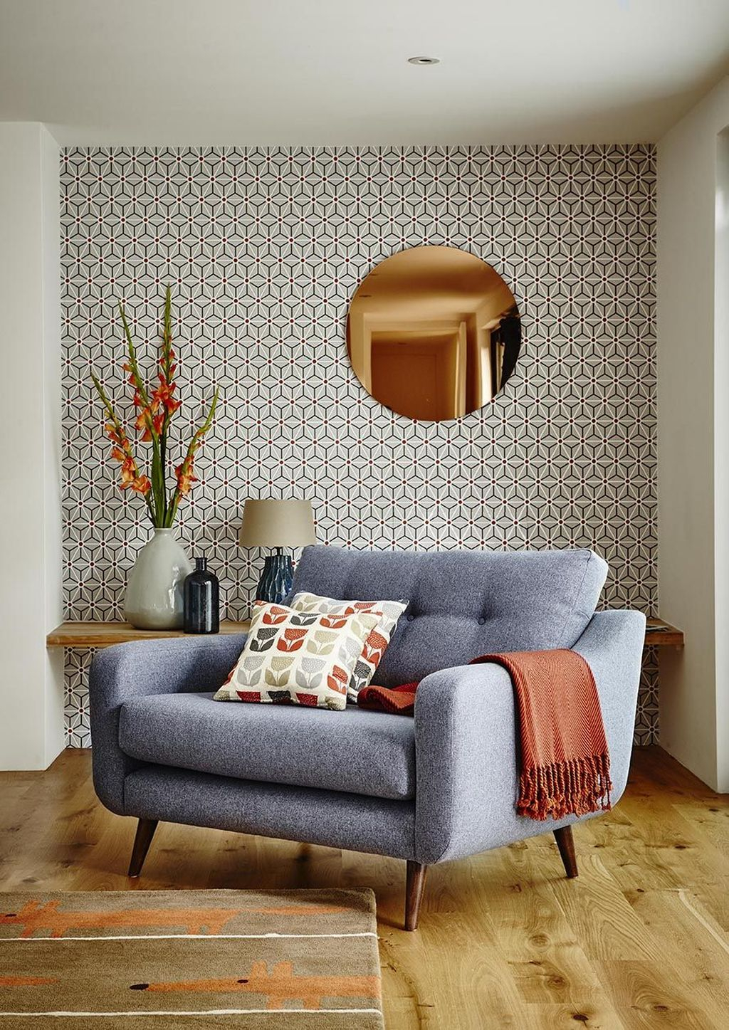 45 The Best Interior Design Using Wallpaper To Add To The Beauty Of
