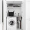 Beautiful Ideas For Tiny Laundry Spaces34