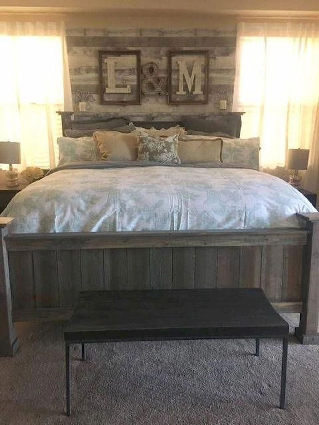 Awesome Diy Rustic And Romantic Master Bedroom Ideas13 – HOMISHOME
