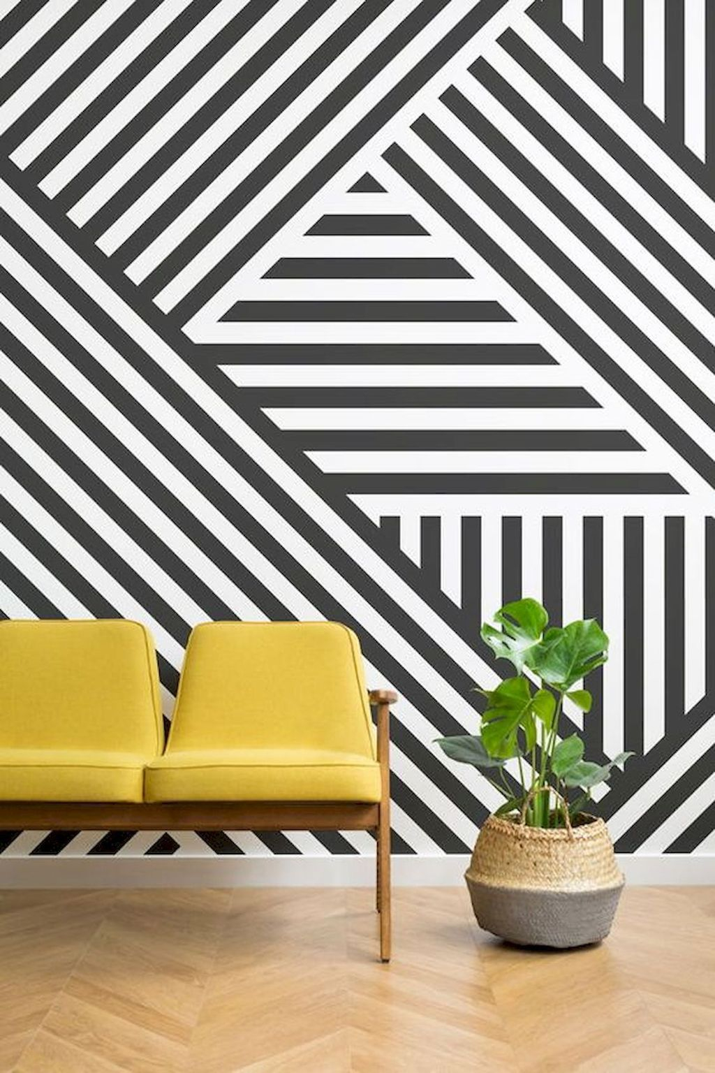 39 Awesome Striped Painted Wall Design And Decorating Ideas