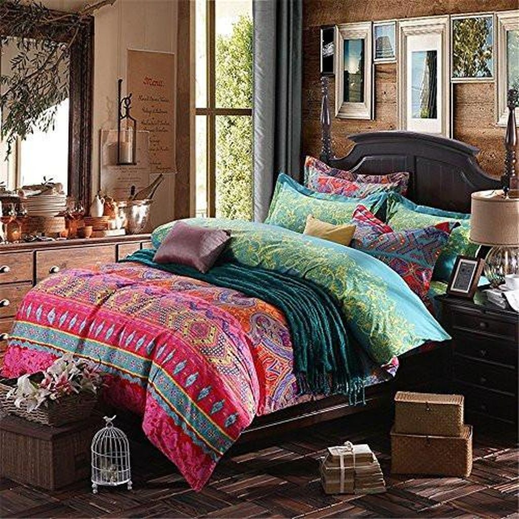 44 Chic Boho Bedroom Ideas For Comfortable Sleep At Night – HOMISHOME