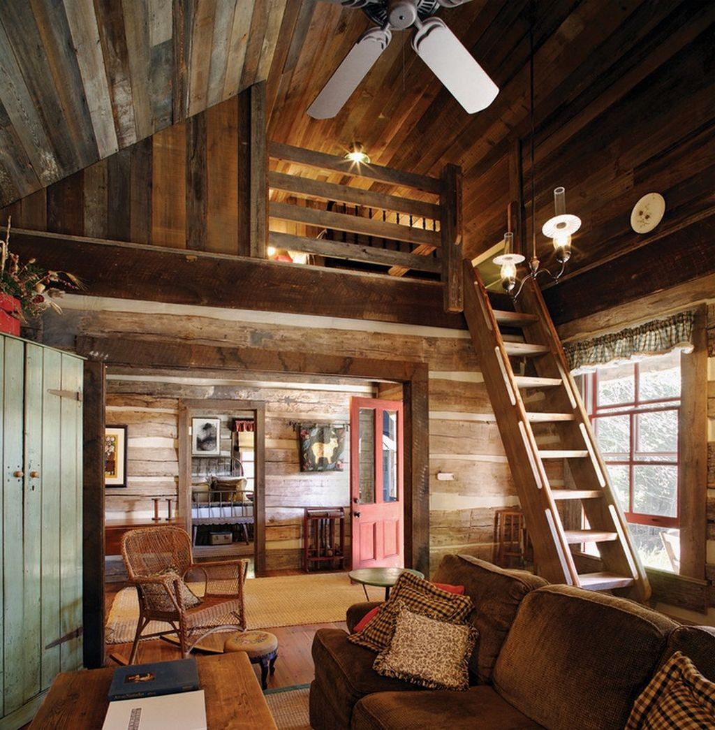 Gorgeous Log Cabin Style Home Interior Design03