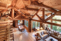 Gorgeous Log Cabin Style Home Interior Design36