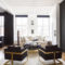 Wonderful Black White And Gold Living Room Design Ideas03