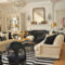 Wonderful Black White And Gold Living Room Design Ideas07