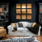 Wonderful Black White And Gold Living Room Design Ideas23