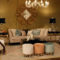 Wonderful Black White And Gold Living Room Design Ideas31