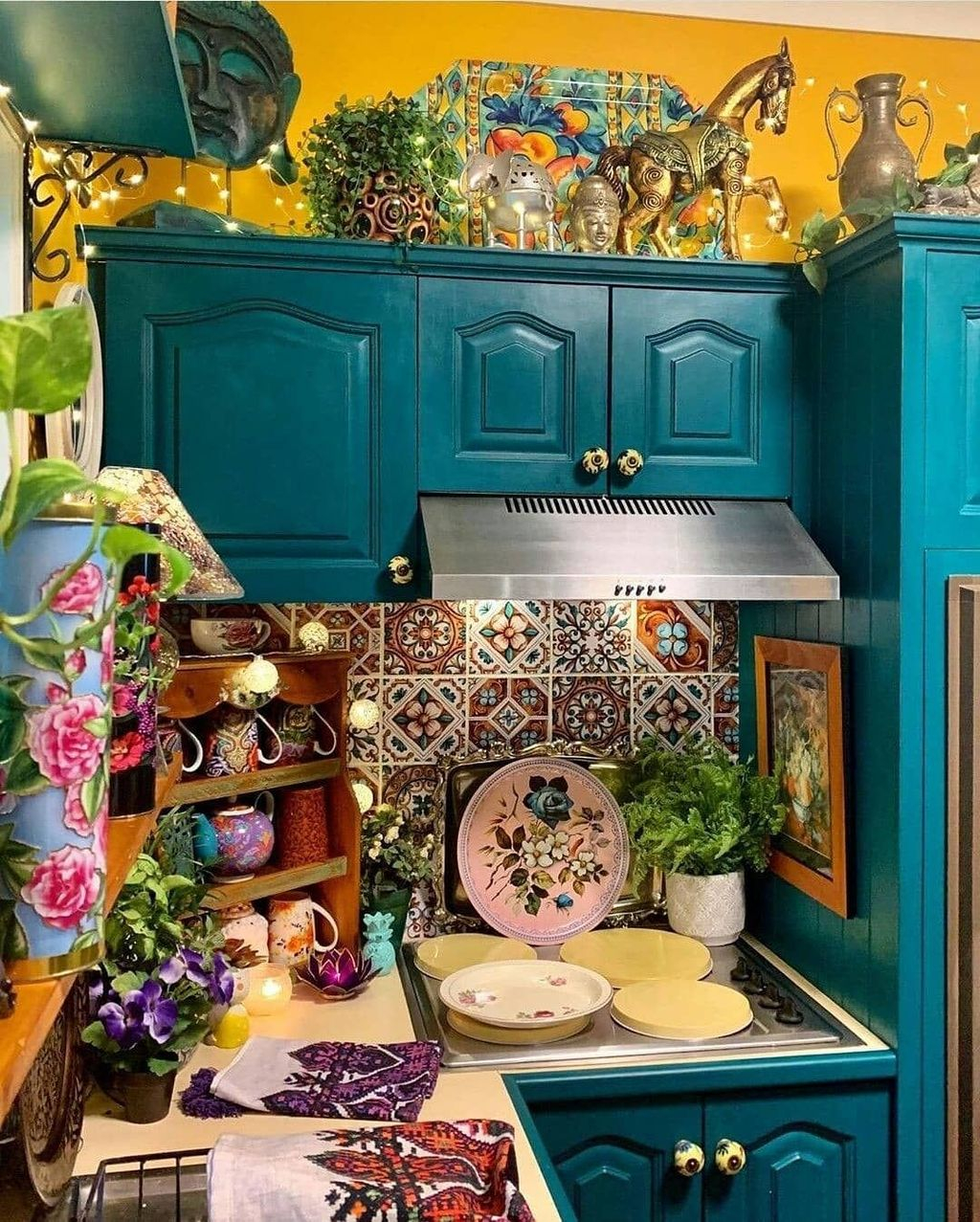 Awesome Bohemian Kitchen Design Ideas For Comfortable Cooking15
