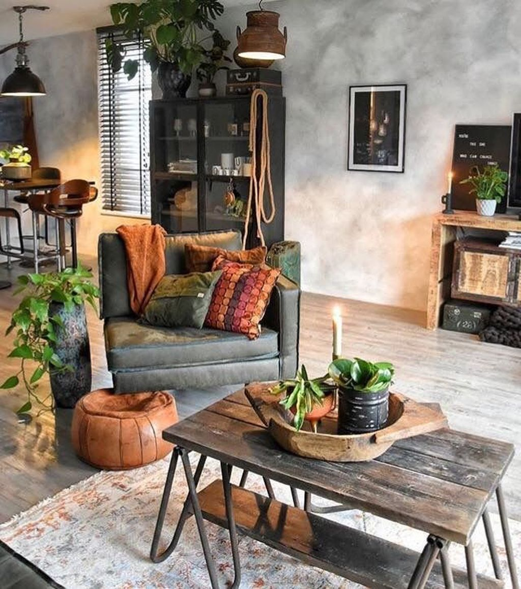 The Best Decorations Industrial Style Living Room That Will Amaze Your Guests33