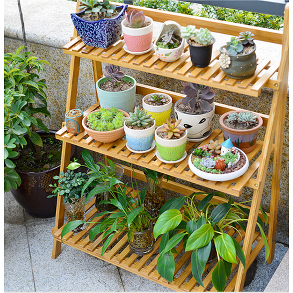 Awesome Diy Plant Shelf Design Ideas To Organize Your Garden21