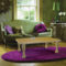 Awesome Living Room Green And Purple Interior Color Ideas07