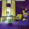 Awesome Living Room Green And Purple Interior Color Ideas09