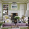 Awesome Living Room Green And Purple Interior Color Ideas13