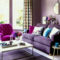 Awesome Living Room Green And Purple Interior Color Ideas35