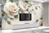 Fabulous Rose Wall Painting Design Ideas For You To Try In Home10