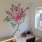 Fabulous Rose Wall Painting Design Ideas For You To Try In Home26