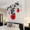 Fabulous Rose Wall Painting Design Ideas For You To Try In Home27